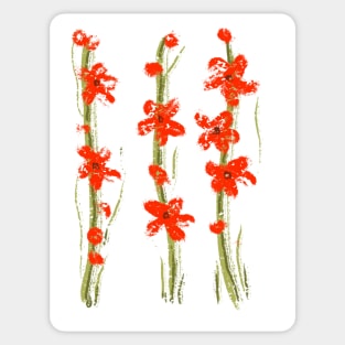 Oil flowers Sticker